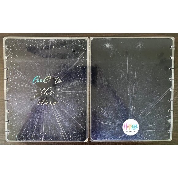 The Happy Planner Classic Size Cover Look To The Stars Space Dark Blue - Picture 1 of 2